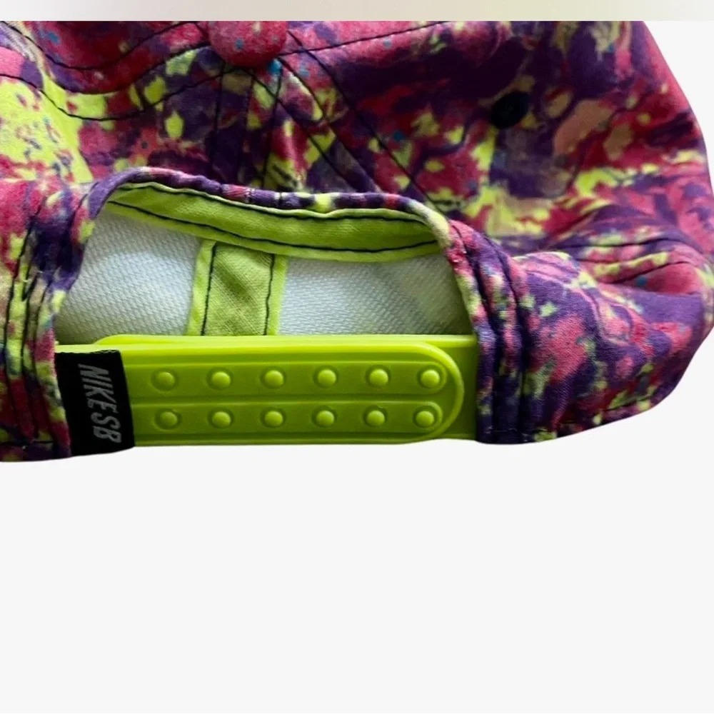 Retro NIKE SB Neon Tie Dye Youth Skateboarding Hat:‎ Adjustable Unisex Style